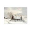 Christmas Gallery Wall Art Prints Rustic Winter Oil Painting Canvas Poster Holiday Decorative Wall Pictures Farmhouse Wall Decor
