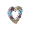 Rhinestone Painting Pendant DIY 5D Heart Shape Window Hanging Pendant for DIY Craft Indoor Decoration Gift