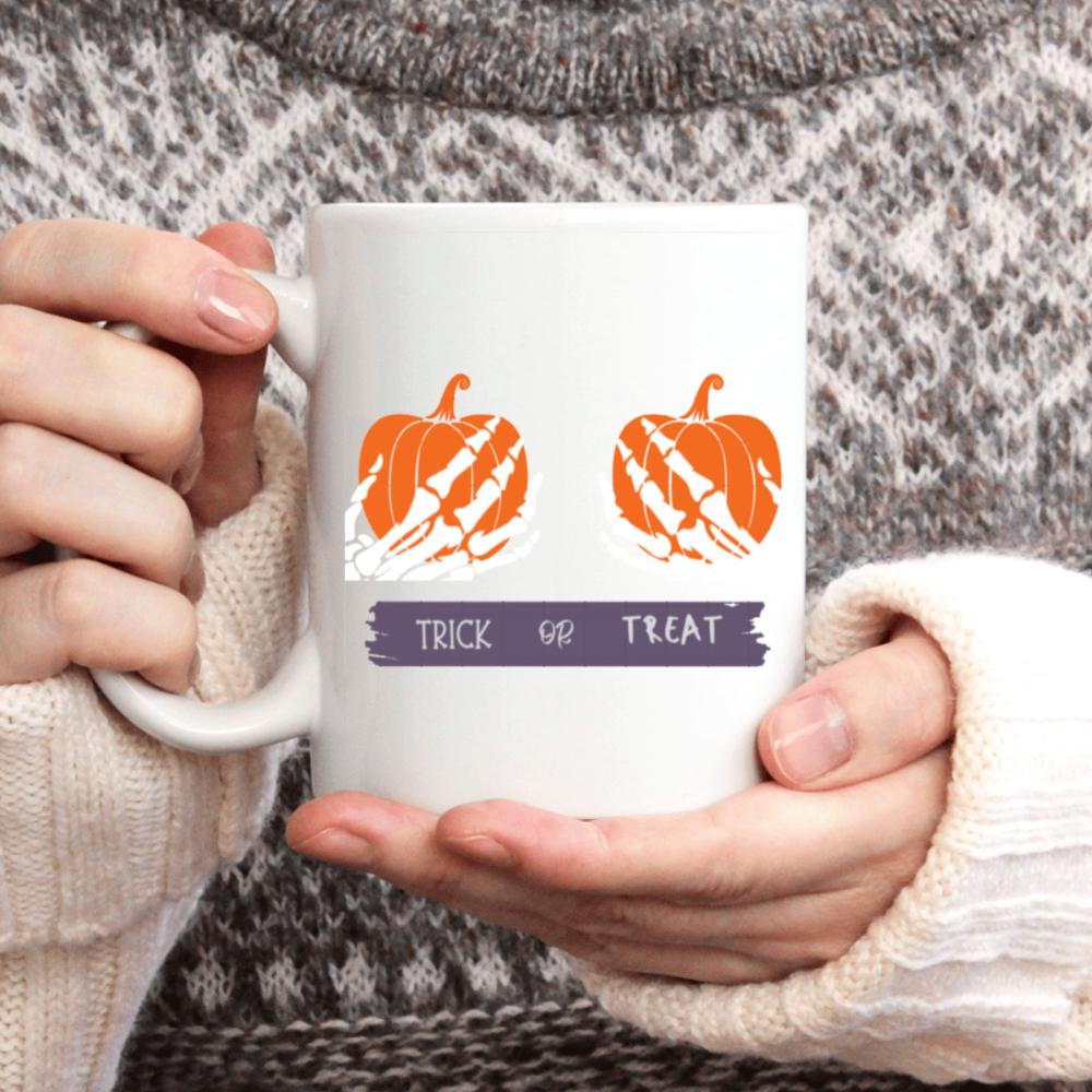 1pc 3A Grade 11 Oz Pumpkin Skeleton Ceramic Coffee Mug for Room Halloween Decoration Birthday Christmas Holiday Gift