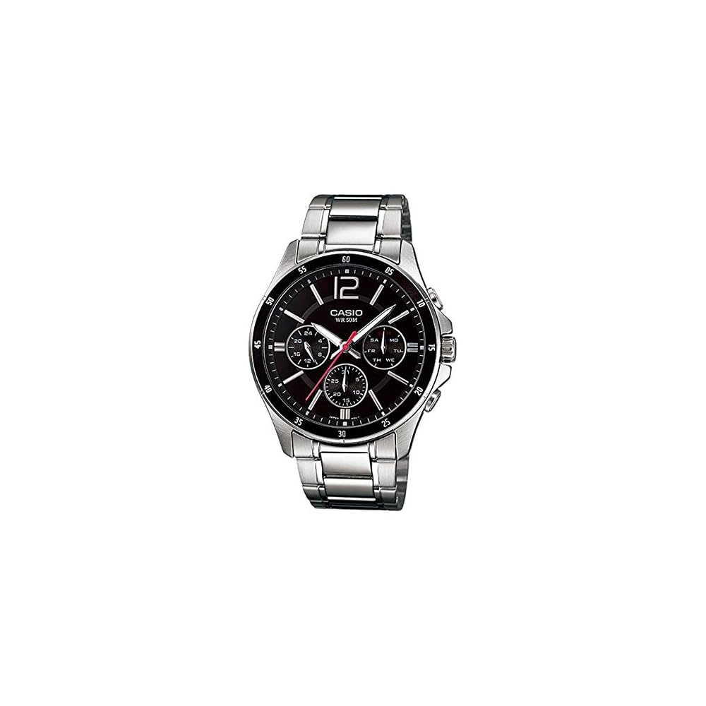 Casio Standard Analog Men s Watch MTP-1374D-1A Stainless Steel Water Resistant 50m