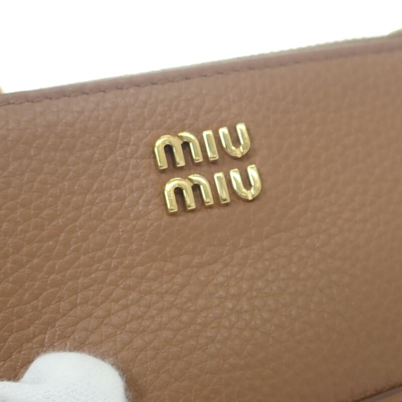 MIUMIU 5MC0932C3Y Card Case cognac/Brown Calfskin Women