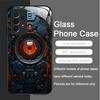 Creative Mechanical Circuit Board Pattern Glass Phone Case for Samsung Galaxy S25 Ultra S24 S23 Plus S22 S21 S20 FE A56 5G Cover