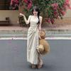 Korean Temperament Elegant Polka Dot Vest Dress Women's Summer New French Coffee Break Fashion Beautiful Skirt