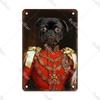 Metal Sign Gentleman Dog Wall Decor, Vintage Tin Plate for Living Room 20x30 cm