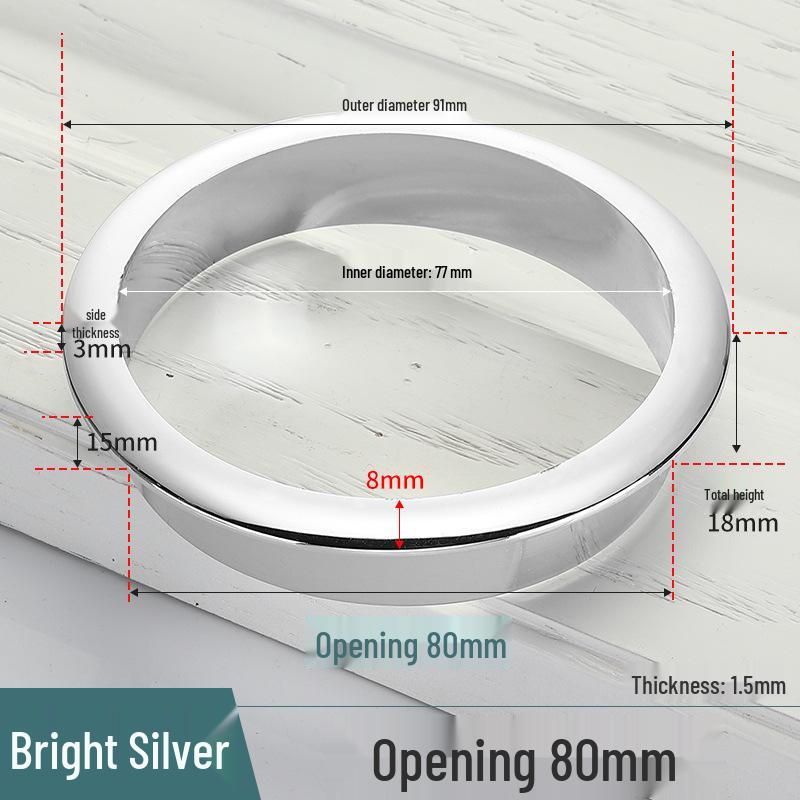 Cable Management Desk Grommet - Decorative Cover and Ring for Computer Furniture