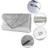 Ladies clutch glitter elegant evening bag shiny handbag