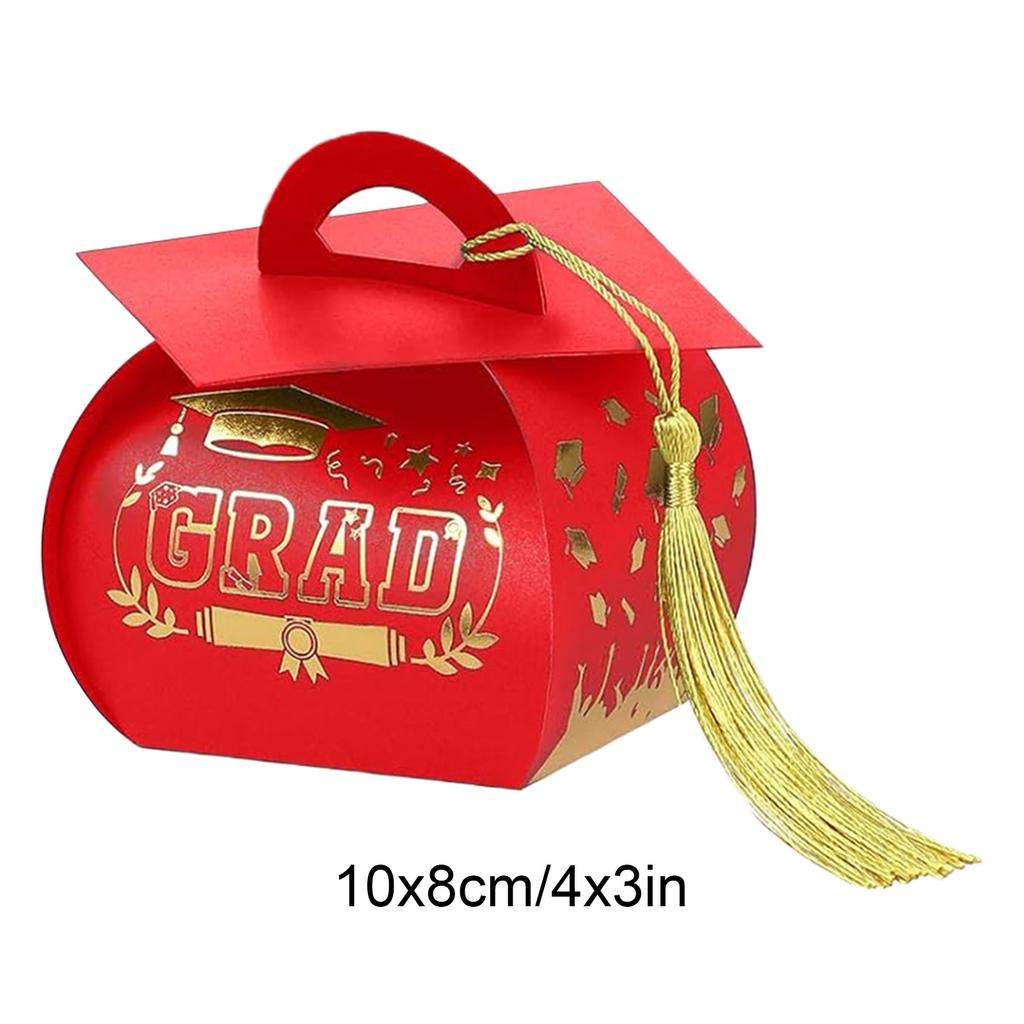 Congrats Grad Cap Treat Box Candy Packaging Boxes Multi-Purpose Creative Table Centerpieces Box Class of 2026 Grad Decorations