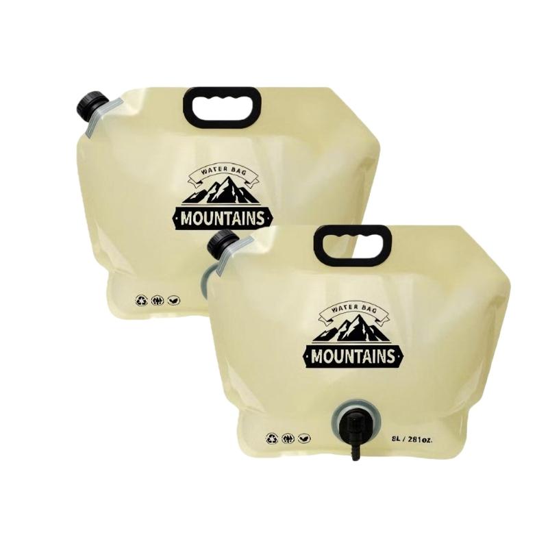 

Compacts Water Storage Bag Camping Water Bag Space Saving Water Pouches for Travel Backpacking Compacts хаки