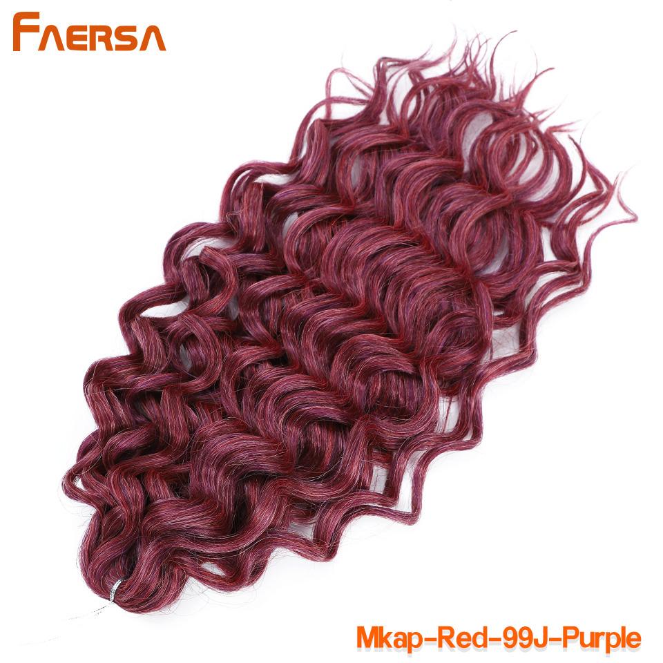 

Океанські хвилі, плетені коси, нарощені коси, в’язані гачком, синтетичні волосся, афро-завитки, гавайські омбре, кучеряве блондинка, водяна хвиля, коса для жінок 24 Inch