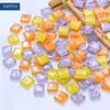 450pcs 1cm Colorful Crystal Glass Mosaic Tiles for Creative DIY Children's Art