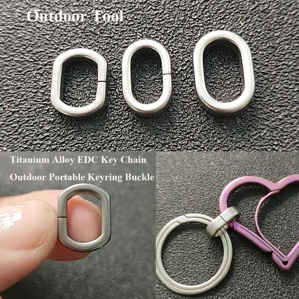 

10x13mm/9x14mm/10x15mm EDC Key Chain Grey Color Outdoor Portable Keyring Circle Clip Outdoor Tool 9x14mm