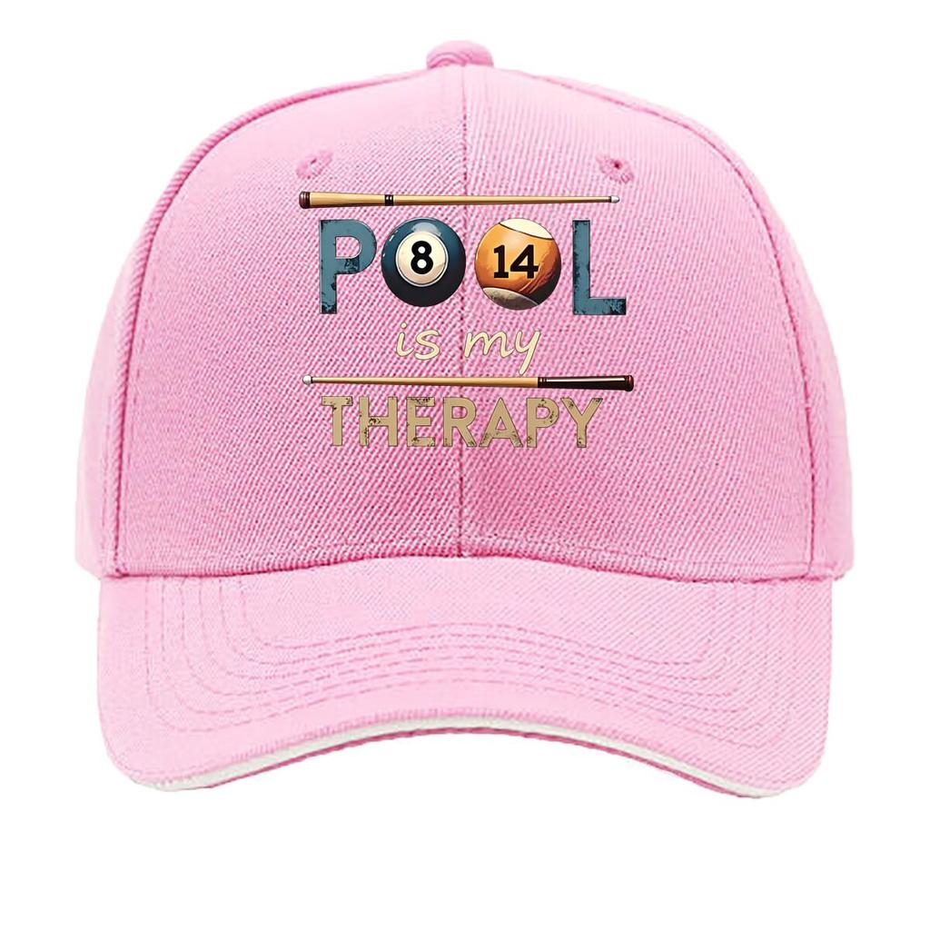 UnisexS Casual Baseball Cap with Pond is My Relax Design Billiard Cue Graphic Fabric Light Sandwich Baseball Cap
