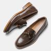 Fashion Men's Casual Business Leather Shoes Mens Slip-on Comfortable Tassels Loafers Men Outdoor Driving  Flats