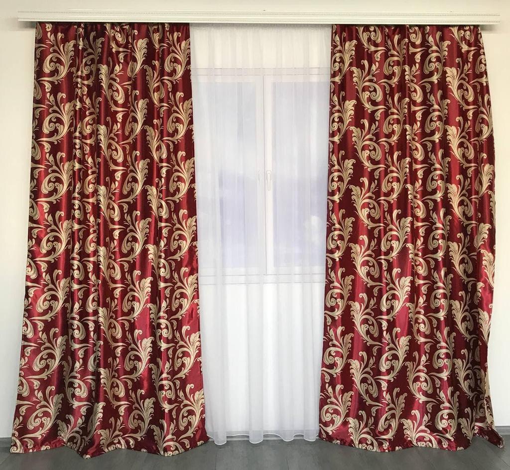 Luxuriöse Verdunkelungsvorhänge für Wohnzimmer, Schlafzimmer, Modische Verdunkelungsvorhänge für Wohnzimmer, Schlafzimmer, lichtdicht 150x270 cm (2 Stück) ALBO