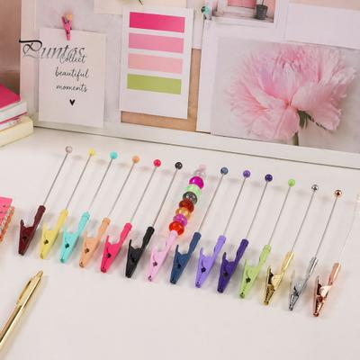 DIY Bastelklammern Metall Perlenclip, Krokodilklemme mit langem Schwanz, Notizklammer Memo Halter, Klemmen für Basteln Foto Büro Zuhause Schreibtisch, Gastgeschenke