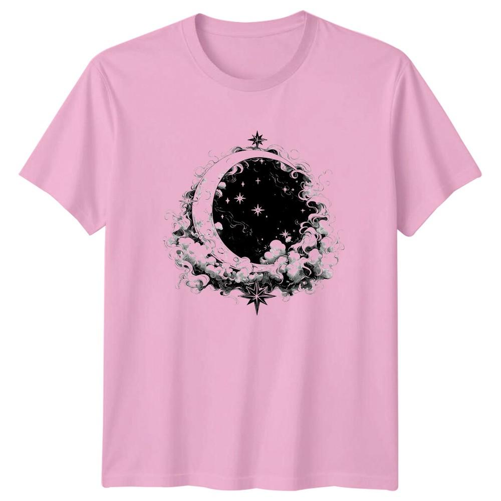 Crescent Moon Starry Sky Celestial TShirt Magic Witchy Tee