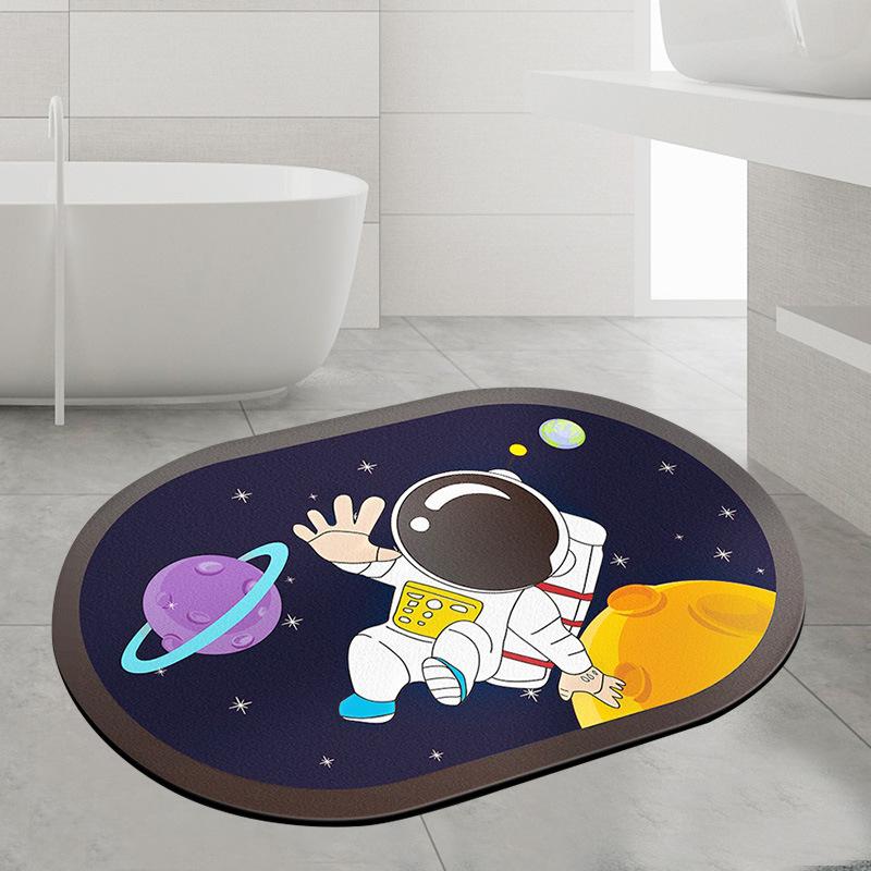 Diatom mud floor mat, absorbent mat, non-slip cushion, bathroom bathroom door foot mat, bathroom quick-drying mat carpet