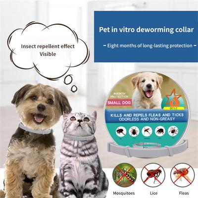 Pet Flea and Tick Collar for Dogs Cats Up To 8 Month Flea Tick Prevention Collar Anti-mosquito & Insect Repellent Puppy Supplies