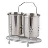 WallMounted 304 Stainless Steel Chopsticks Spoon Storage Drain Rack Basket Kitchen Utensils