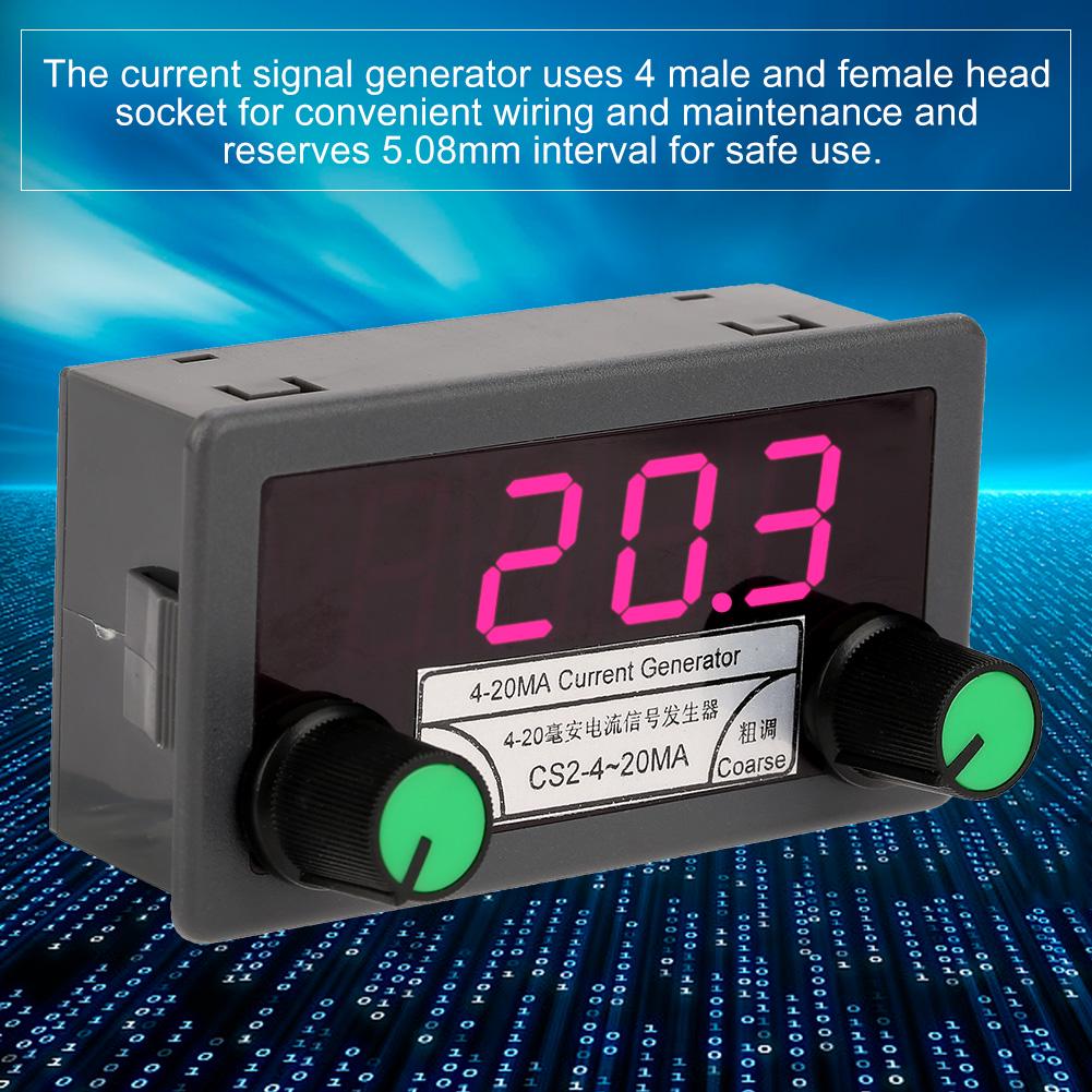 4-20mA Digital Current Analog  Generator Coarse/Fine Tuning Constant Current Output