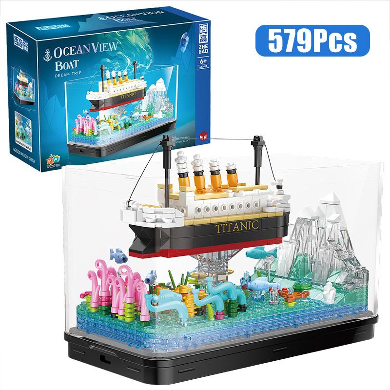 High-Quality Moc High-Quality Titanic High-Quality Cruise High-Quality Line High-Quality Pirate High-Quality Ship High-Quality Fishbowl High-Quality