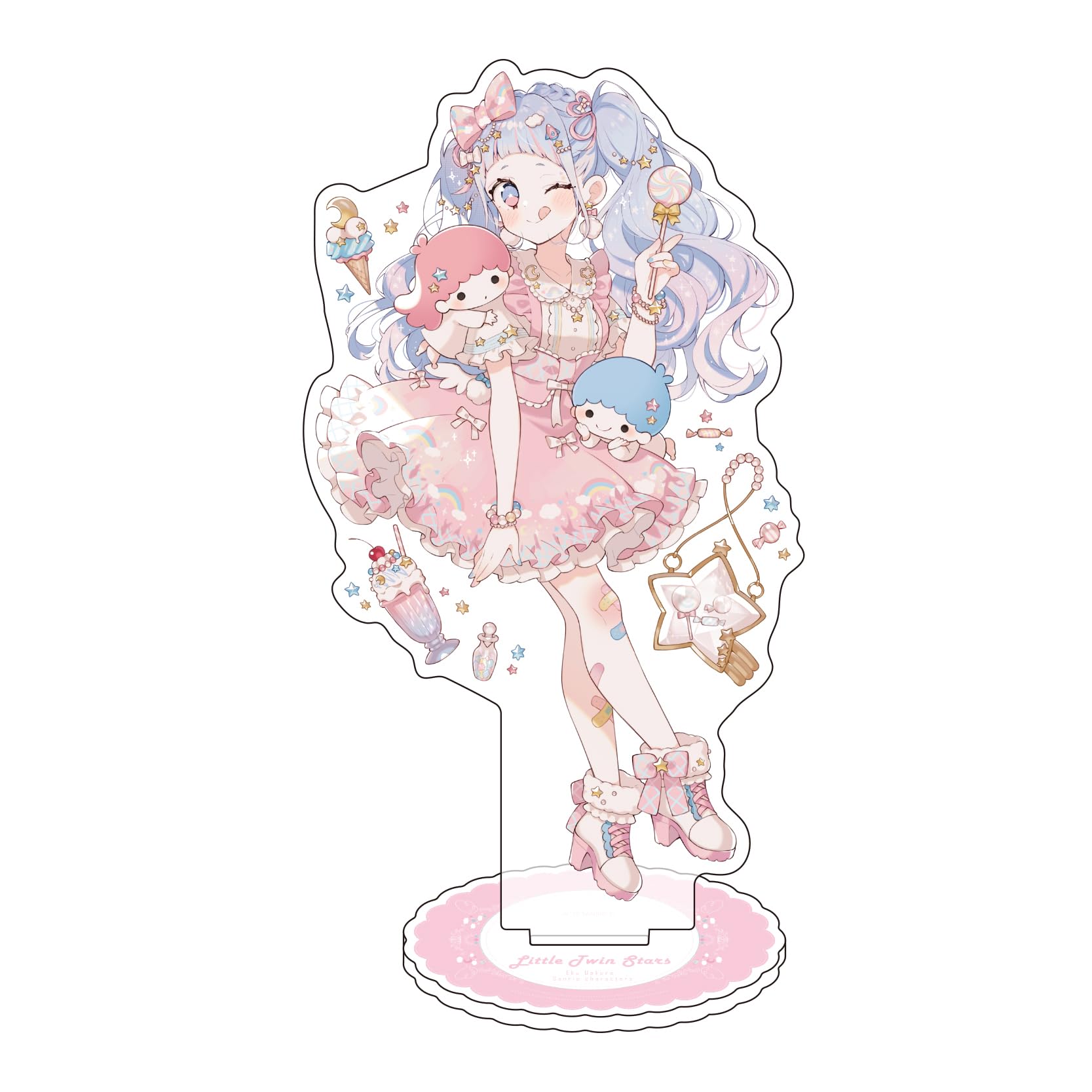 

Eku Uekura x Sanrio Characters 06 Little Twin Stars Персонаж Акриловая фигурка [Оригинальная иллюстрация]