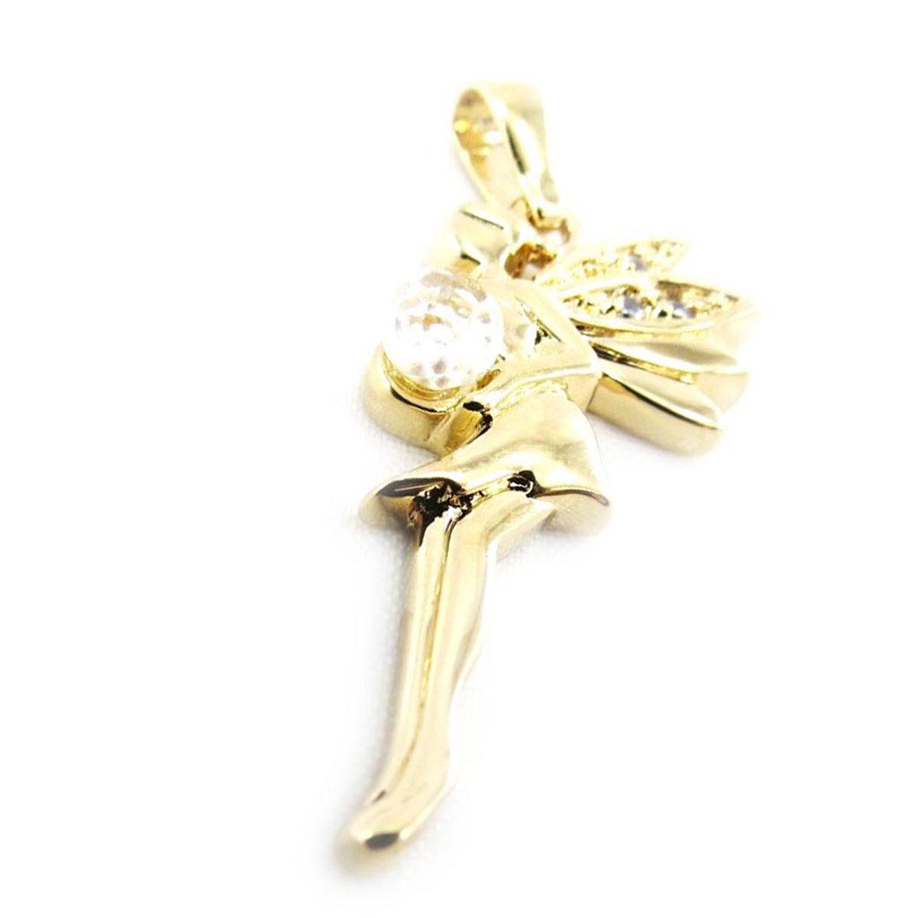 Les Trésors De Lily [G1661] - Golden 'Jolie Fairy' Pendant