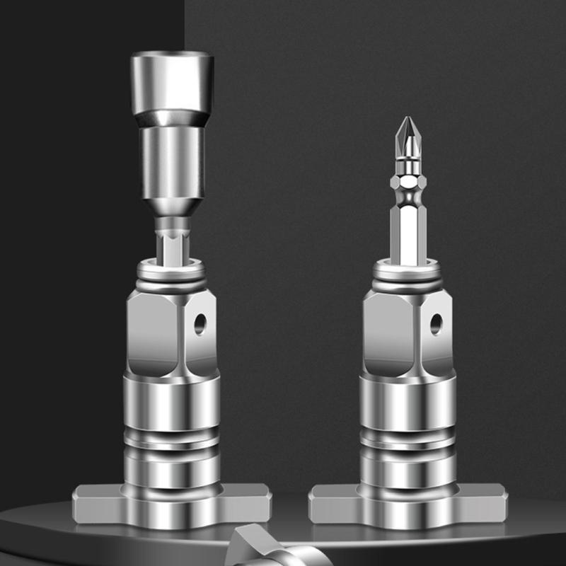 Elektrischer Schraubenschlüssel Adapter Zufuhr Steckschlüssel Bohrer T-förmiger Steckschlüssel Vierkantwelle Doppelfunktionale Vierkantwelle