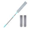 Retractable Gap Dust Cleaning Tool with 2 Microfiber Clothes Long Handle Flat Duster Flexible Dusting Accessory