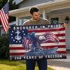 Naval Warship – USA 0th Anniversary Commemorative Flag (60 90 cm, Single-sided)