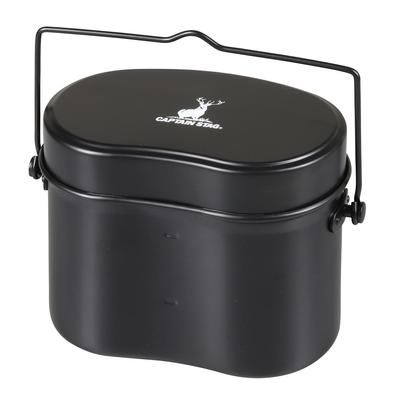 CAPTAIN STAG UH-4118 Pirinç Kasesi Mestin Asker Stili Hango 4 Pişirme Siyah Genişlik 180 x Derinlik 110 x Yükseklik 135mm (Sadece Gövde)