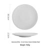 Nordic Style Large Frosted Stone Texture Ceramic Steak Plate - Round, Shallow, Light Luxury Design