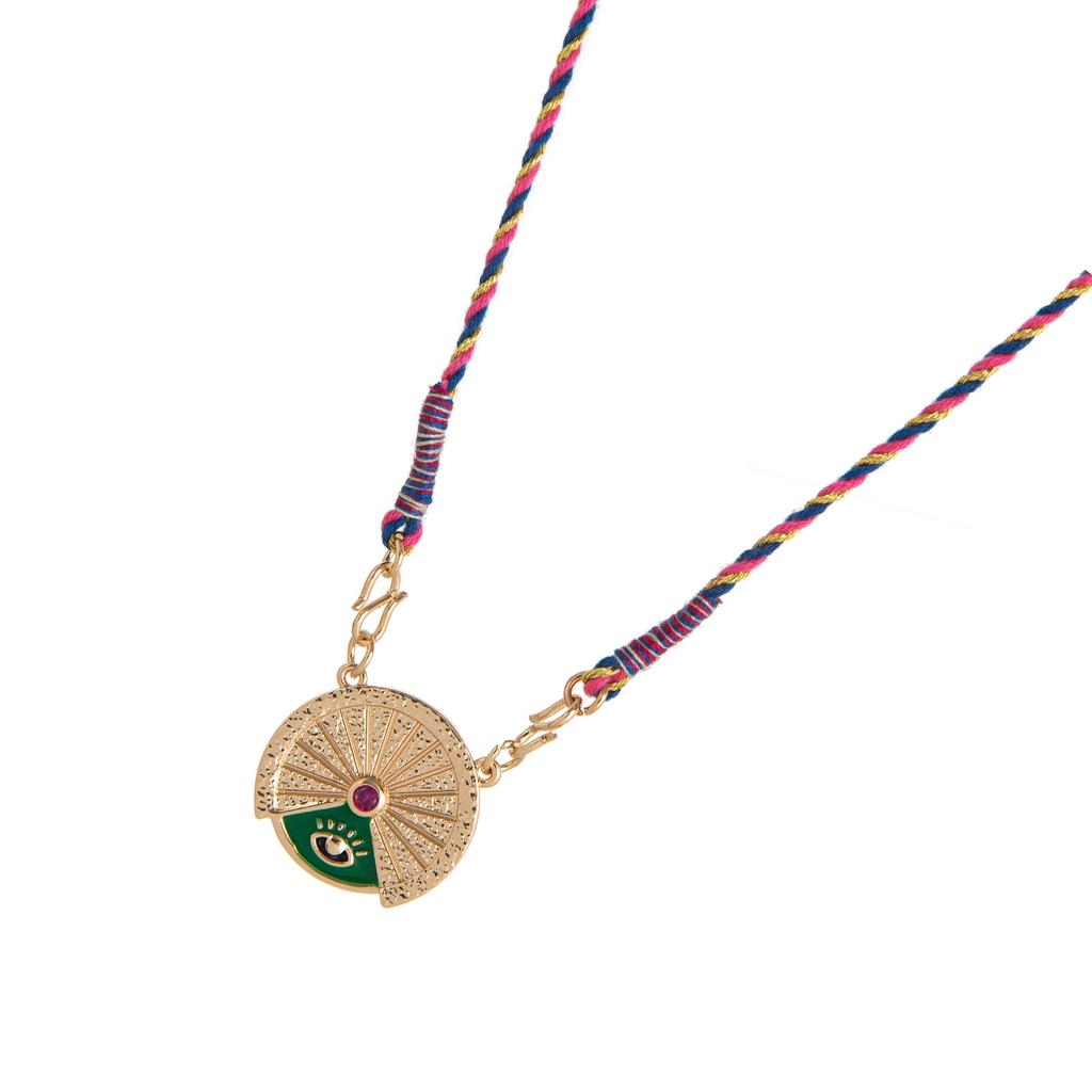 Rotatable Tarot Coin Necklace Adjustable Chain Length Mystical Design Neckchain for Occult Enthusiasts and Lover