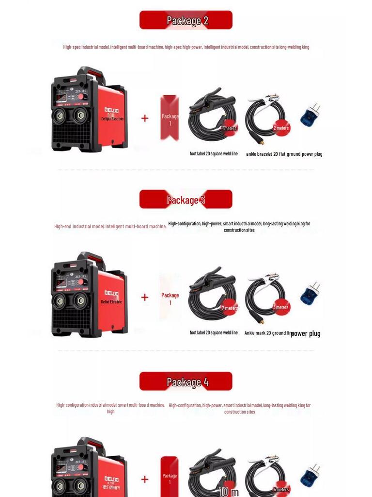 Delixi Dual Voltage High-Power Multi-Function Digital Welder
