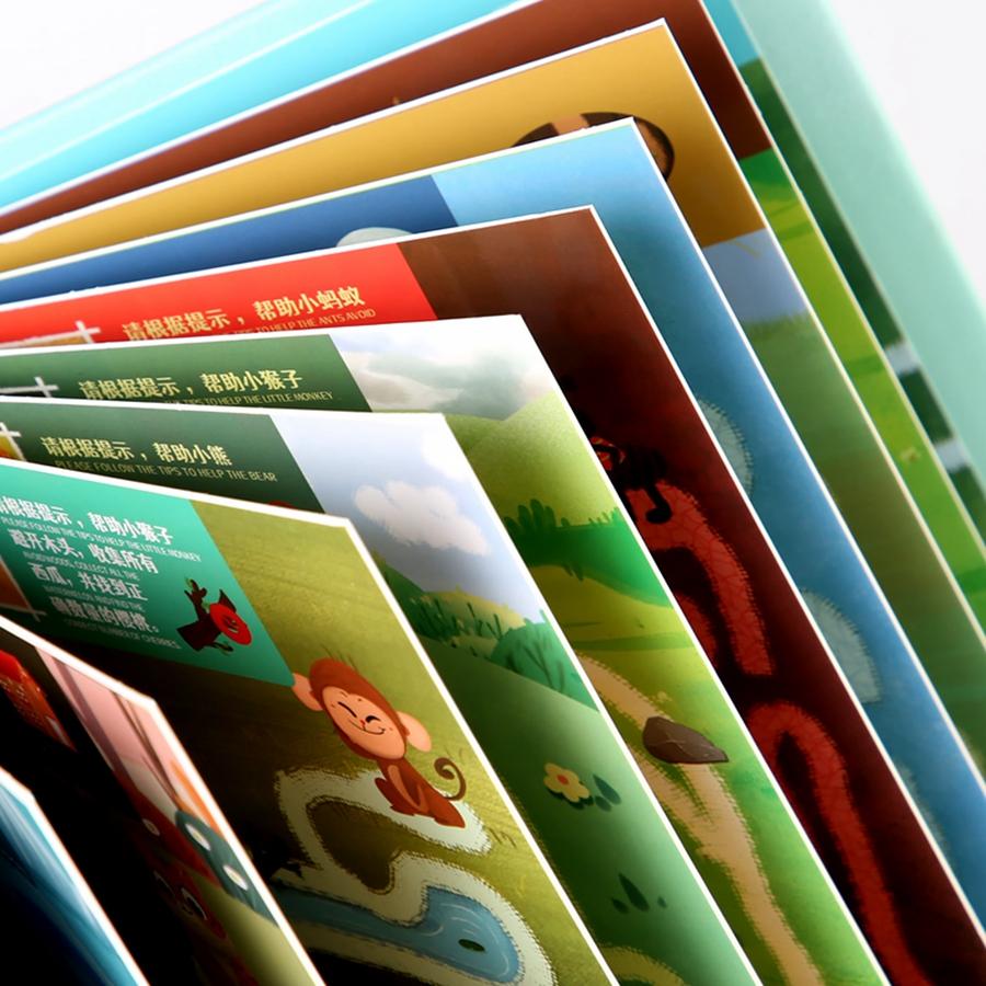 Montessori Training Maze Pen Control Book Children Labyrinth Toys Drawing Tablet Hand Training Shape Games Set Educational Toy