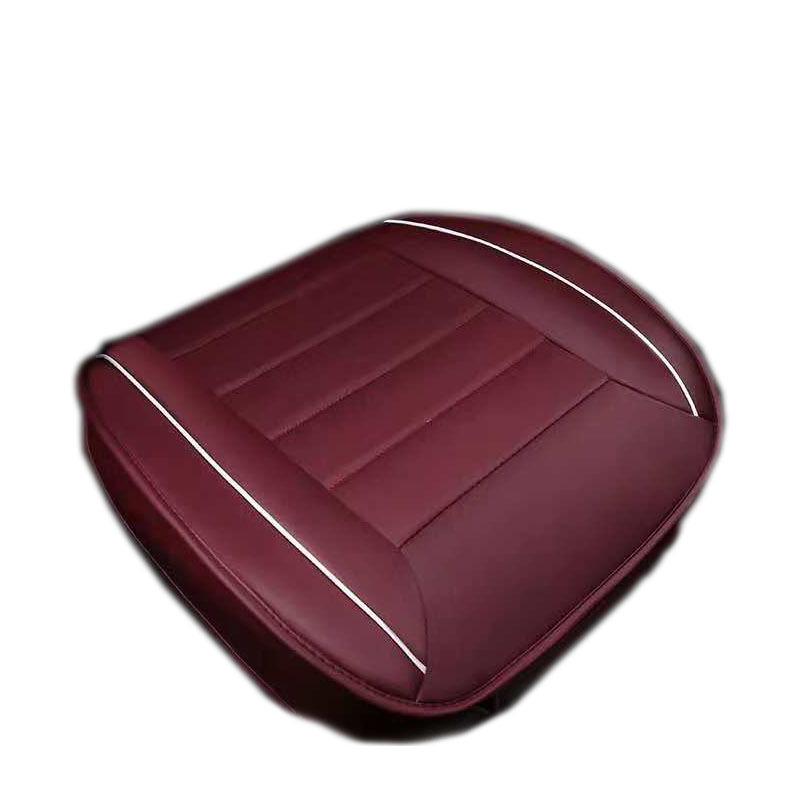 Universal Car Seat Cushion Set: Luxury Nappa Leather, All-Season, Backless Design, Fits Five Seats