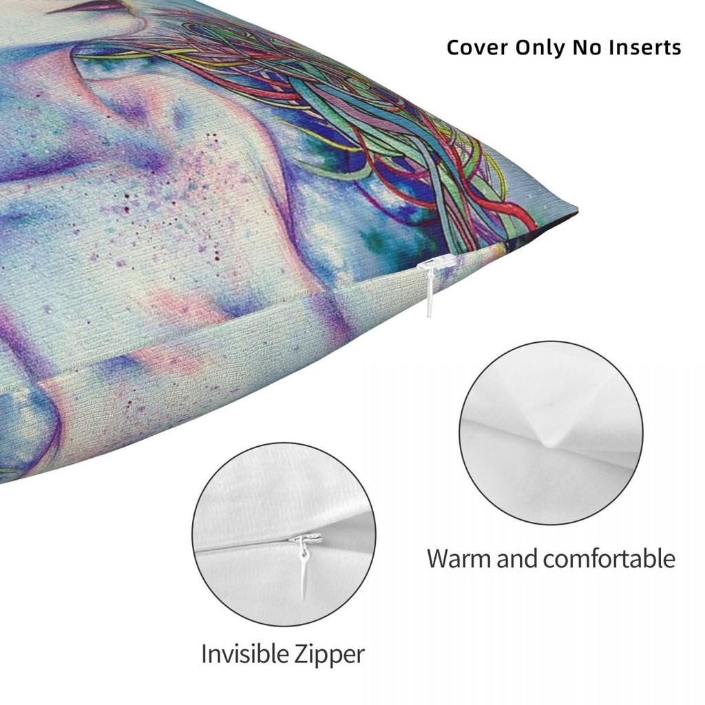 Mass Effect Liara T'Soni Square Pillowcase Polyester Linen Velvet Creative Zip Decor Room Cushion Cover Wholesale 18"