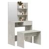 Vidaxl Dressing Table Set, Concrete Grey, 74.5X40X141 Cm