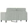 Vidaxl Sofa 2-Osobowa, Jasnoszara, 120 Cm, Tapicerowana Aksamitem