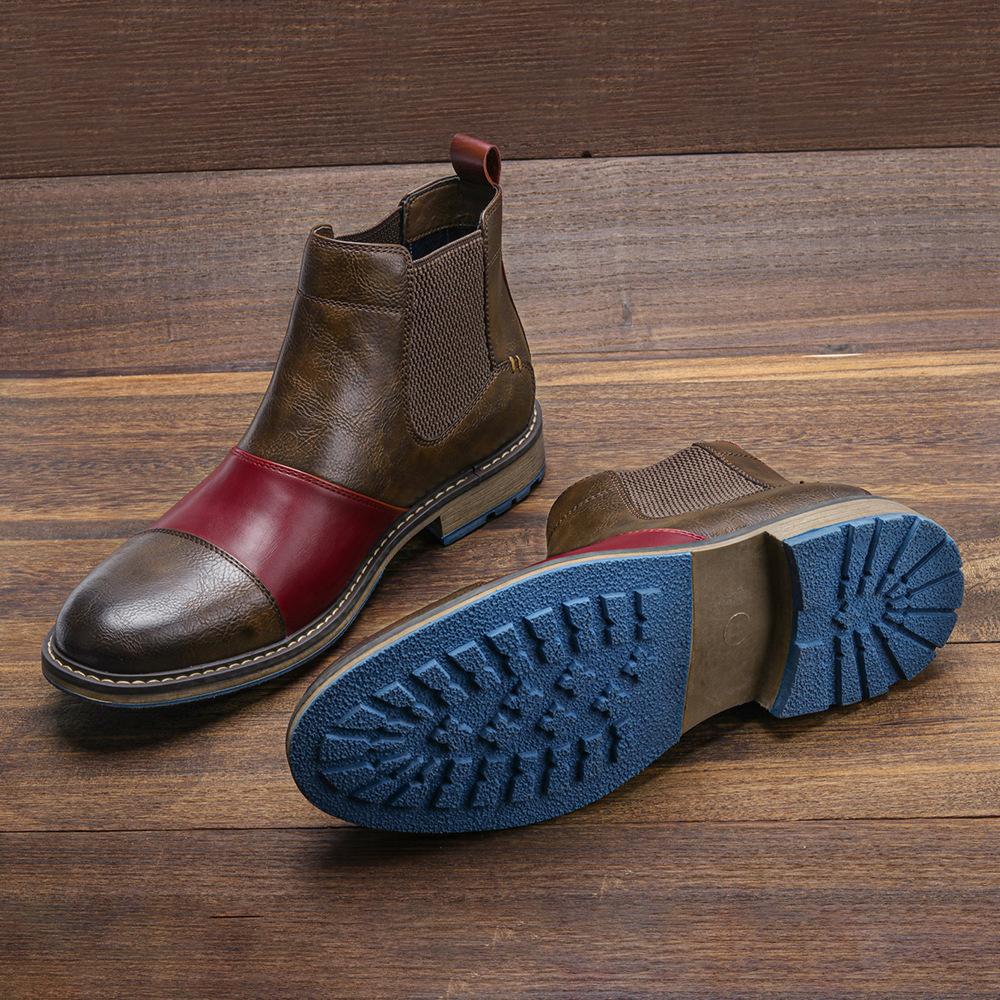 Botas Chelsea hombre Comercio exterior Zapatos británicos De hombre Color  Pulido Moda Retro Cross-border Botas cortas de hombre comprar a buen precio  — entrega gratuita, reseñas reales con fotos — Joom