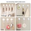 Punch-Free Strong Adhesive Wall Hooks - Round Key & Kitchen Hooks