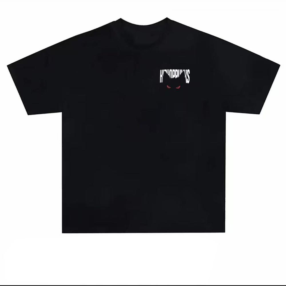 Summer Men's Trendy Y2k Style Fashionable Letter Pattern Printed Cotton Short-Sleeved Loose And Breathable Casual T-Shirt Top