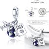 Charms Plata De Ley 925 copper Original Devil's Eye Perfume Bottle Bow Silicone Spacer Beads Women Bracelet DIY Zircon Pendants