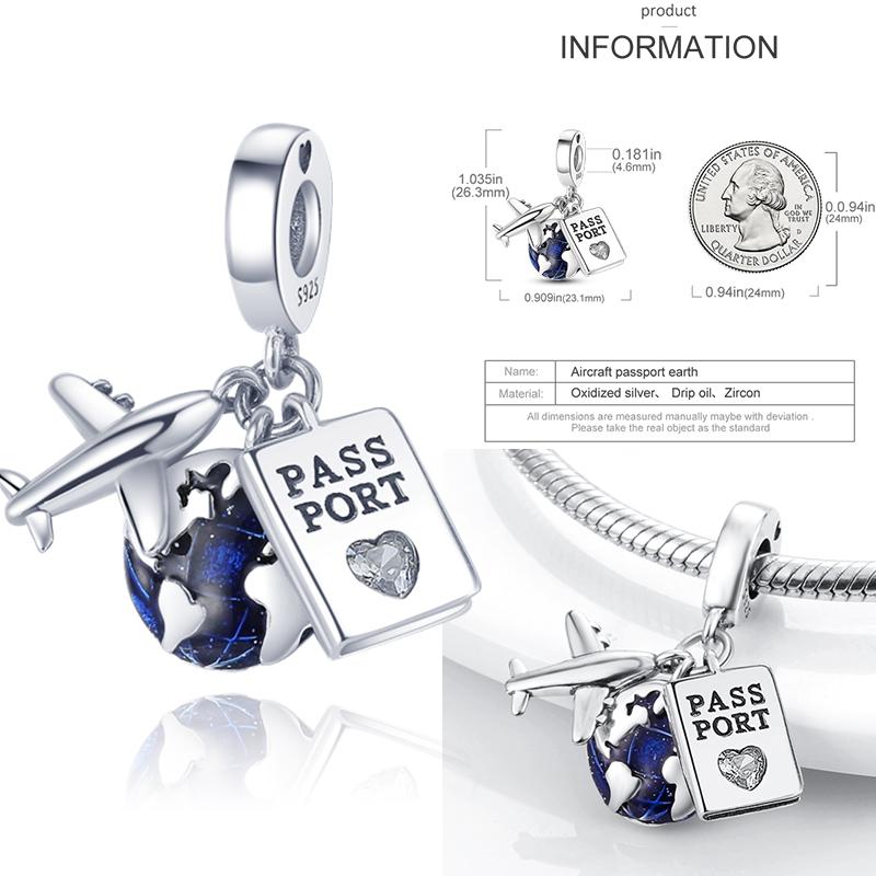 Charms Plata De Ley 925 copper Original Devil's Eye Perfume Bottle Bow Silicone Spacer Beads Women Bracelet DIY Zircon Pendants