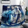 1PC CR7 Print Flannel Blanket, High Quality All Seasons, Home Decor, Warmth and Comfort, Perfect for Christmas Gifts