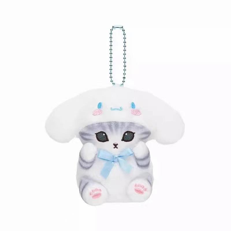Mofusand Cos Series Plush Keychain Cute Cat Plushie Bag Pendant Soft Stuff Accessories For Birthday Gift