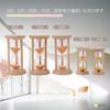 Rubonarie Sanduhr, Holz Schreibtisch-Timer, Sanduhr als Innendekoration (Orange, 5 Minuten)