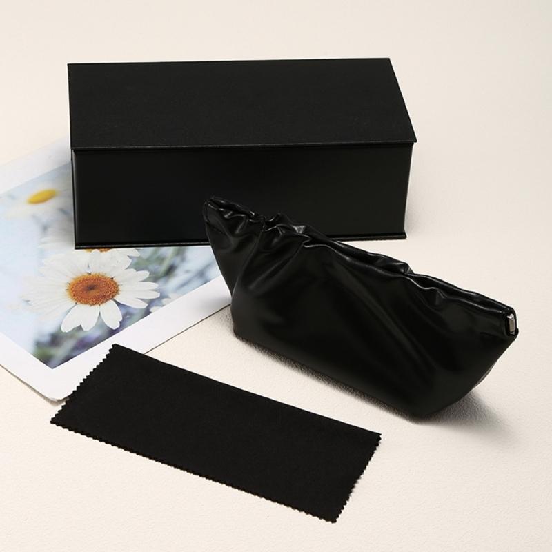Elegant Cloud Shape Eyeglasses Case For Sunglasses Reading Glasses With Large Storage Space Automatic Closing Design