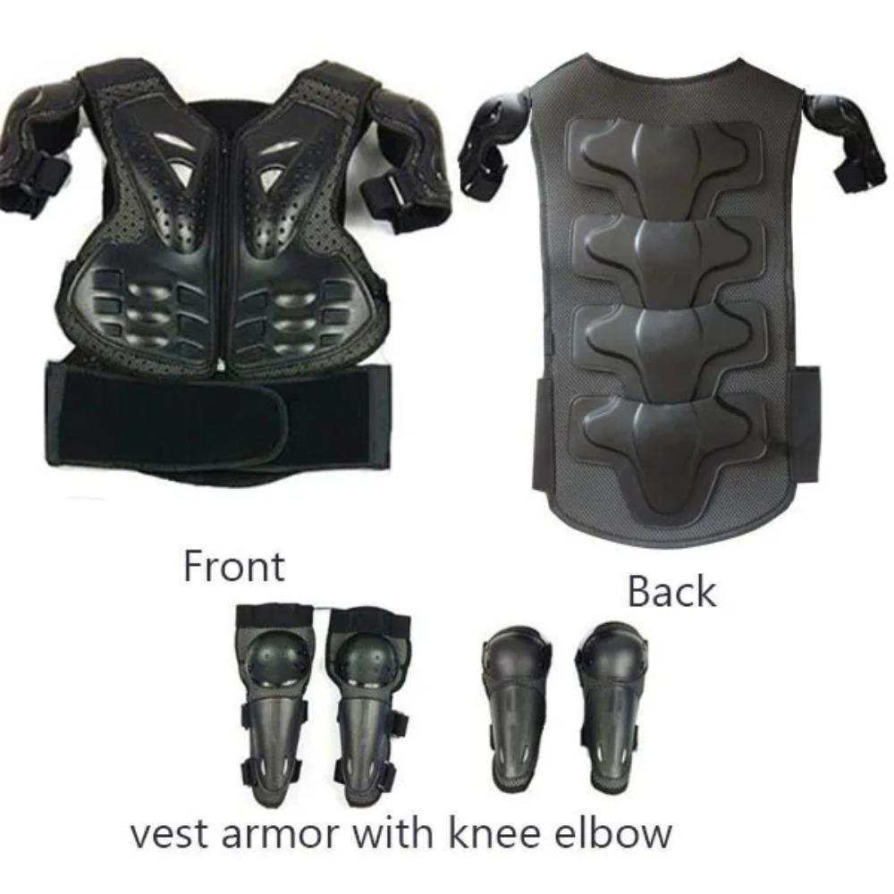 Full Body Motorcycle Armor Children Kids Motocross Armour Jacket Chest Spine Knee elbow guard