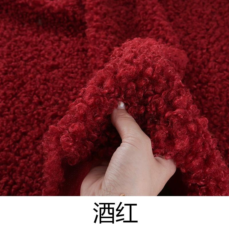 

50x50см Потовщена Імітація Середньої Овечої Рунової Плюшевої Тканини для Бавовняної Ляльки, Волосся Ляльки, Плюшевої Іграшки, Рукоділля DIY, Тканина для Одягу 50x50cm